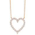 Clearly Flawless Heart Shape Diamond Necklace (.50ctw)