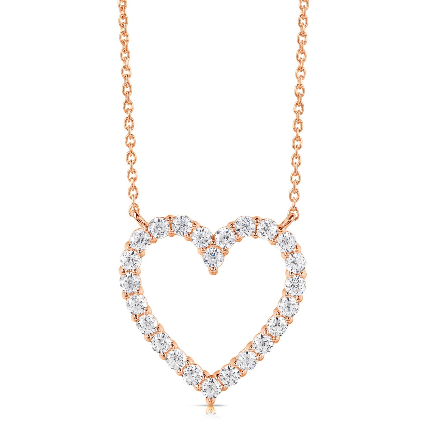 Clearly Flawless Heart Shape Diamond Necklace (.50ctw)