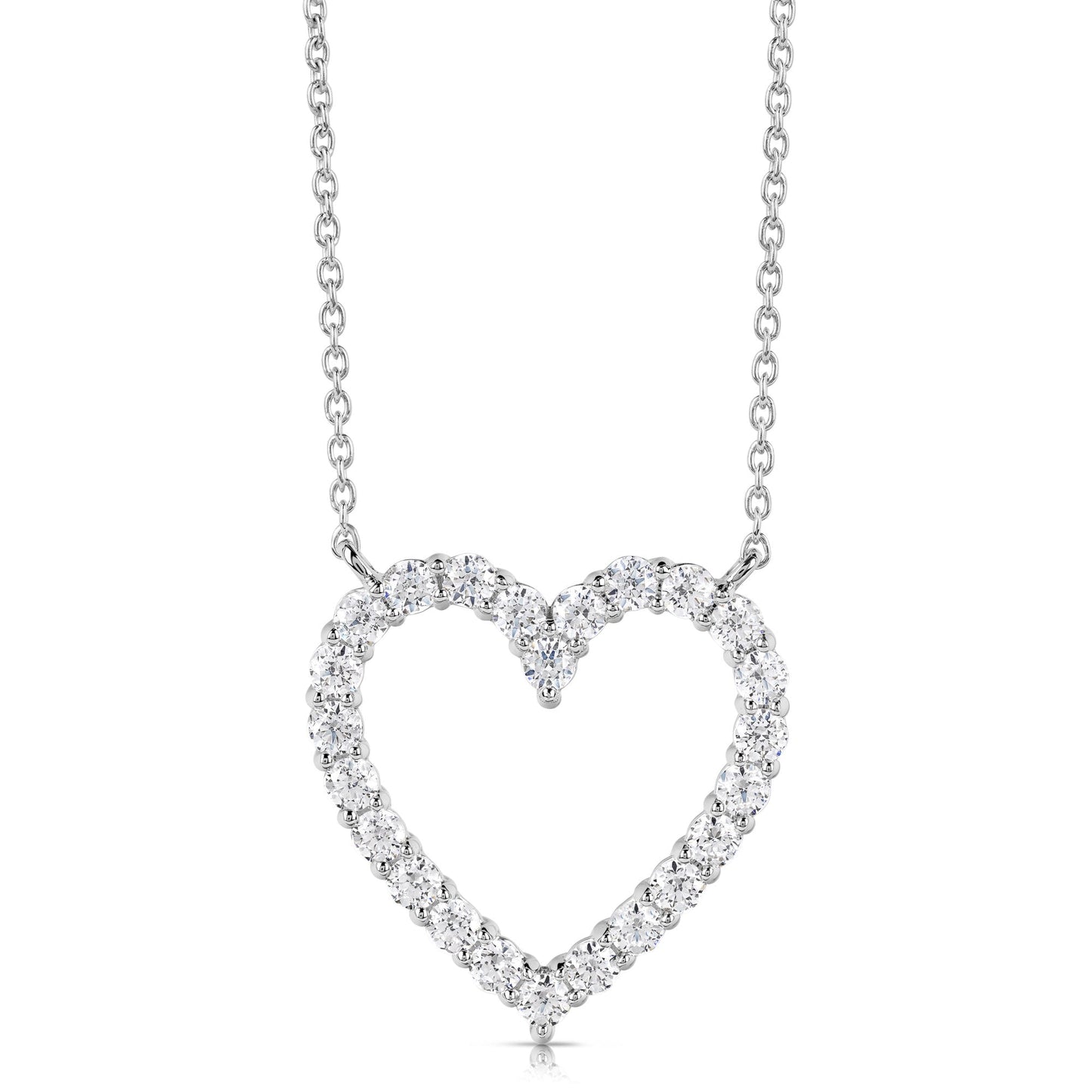 Clearly Flawless Heart Shape Diamond Necklace (.50ctw)