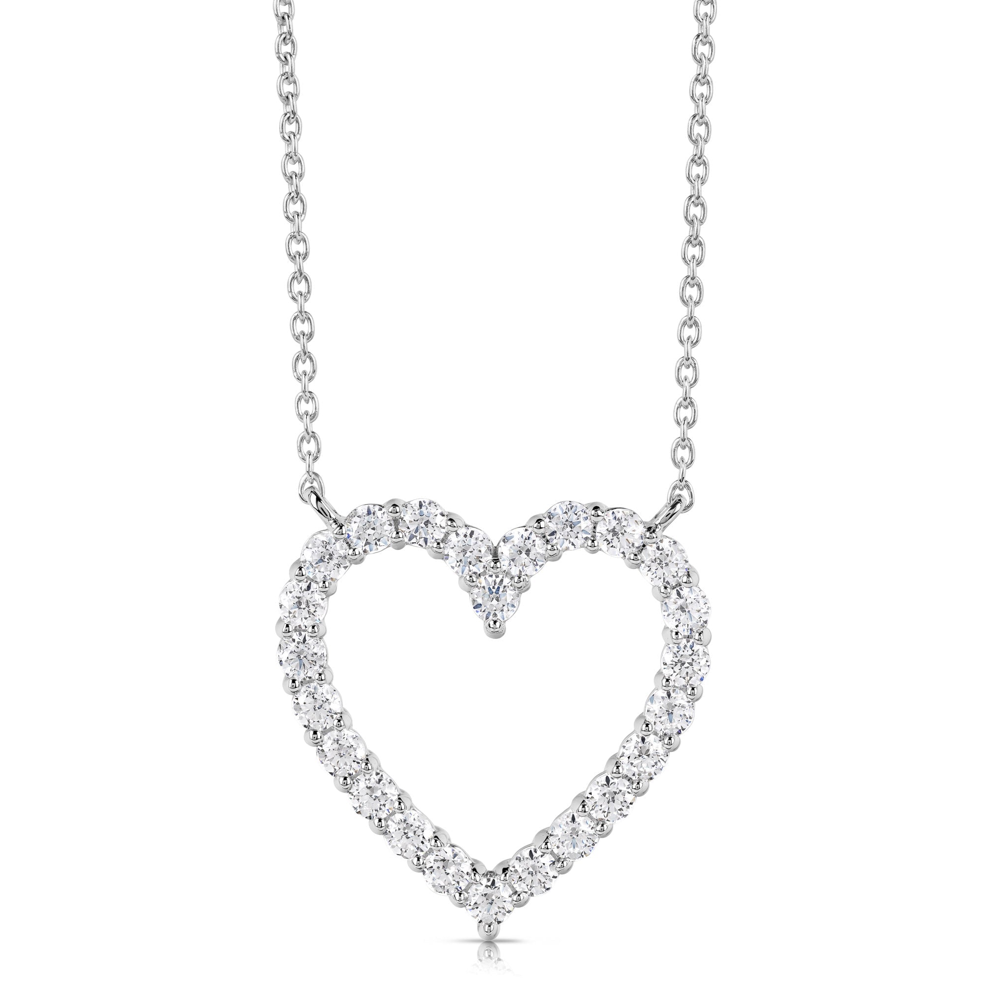 Clearly Flawless Heart Shape Diamond Necklace (.50ctw)