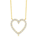 Clearly Flawless Heart Shape Diamond Necklace (.50ctw)