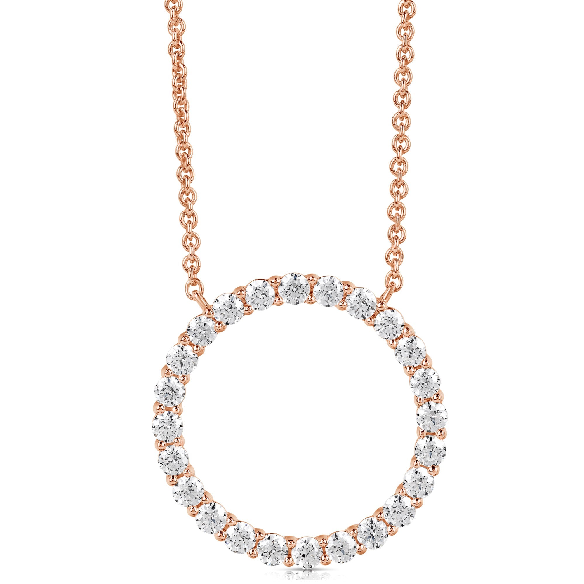 Clearly Flawless Diamond Circle Pendant (1ctw)