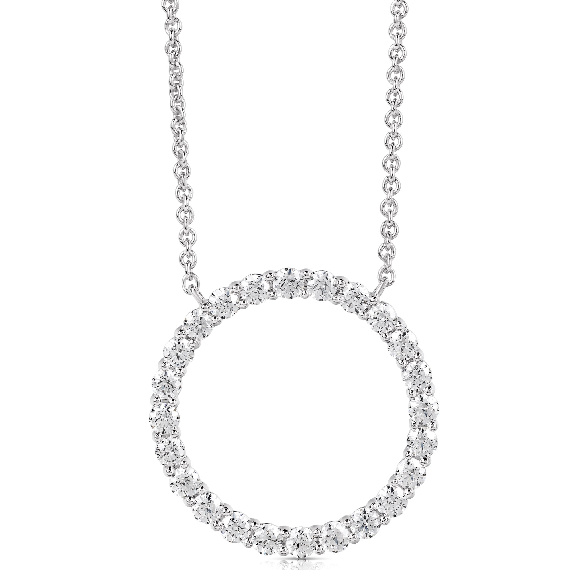 Clearly Flawless Diamond Circle Pendant (1ctw)