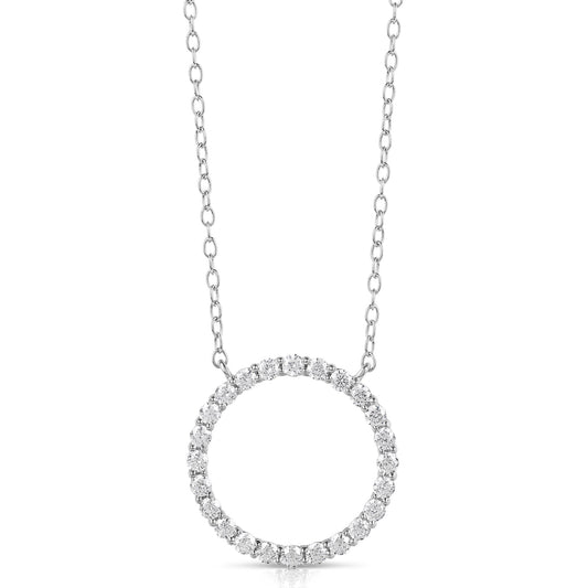 Clearly Flawless Diamond Circle Pendant (.25ctw)