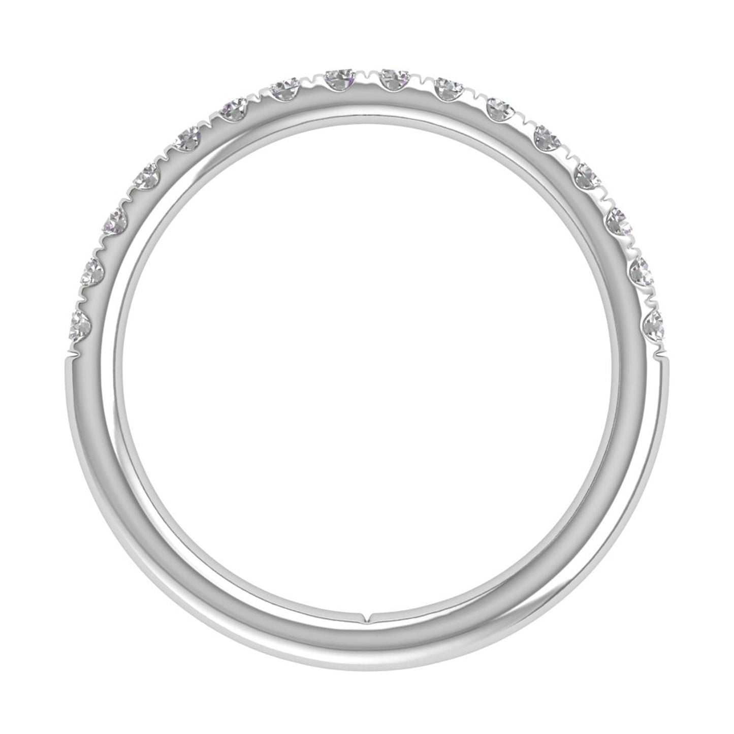 Petite Pave Wedding Ring (.50ctw)