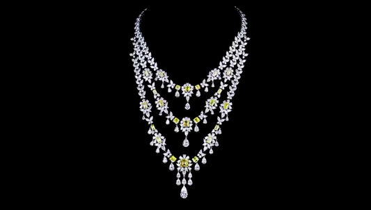 18K White Gold Lab-Grown Diamond Necklace