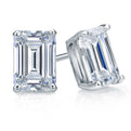 Lab Grown Diamond Stud Earrings Emerald 6.00 ct. tw. (F-G, VS)