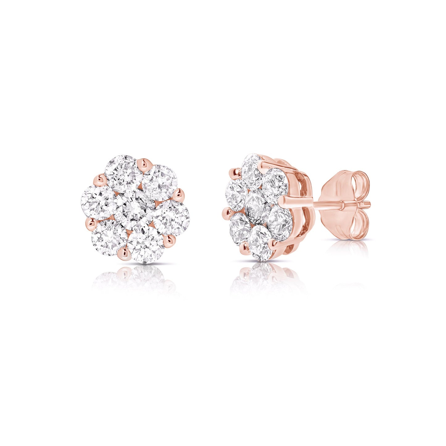 Flower Cluster Studs (1.50ctw)