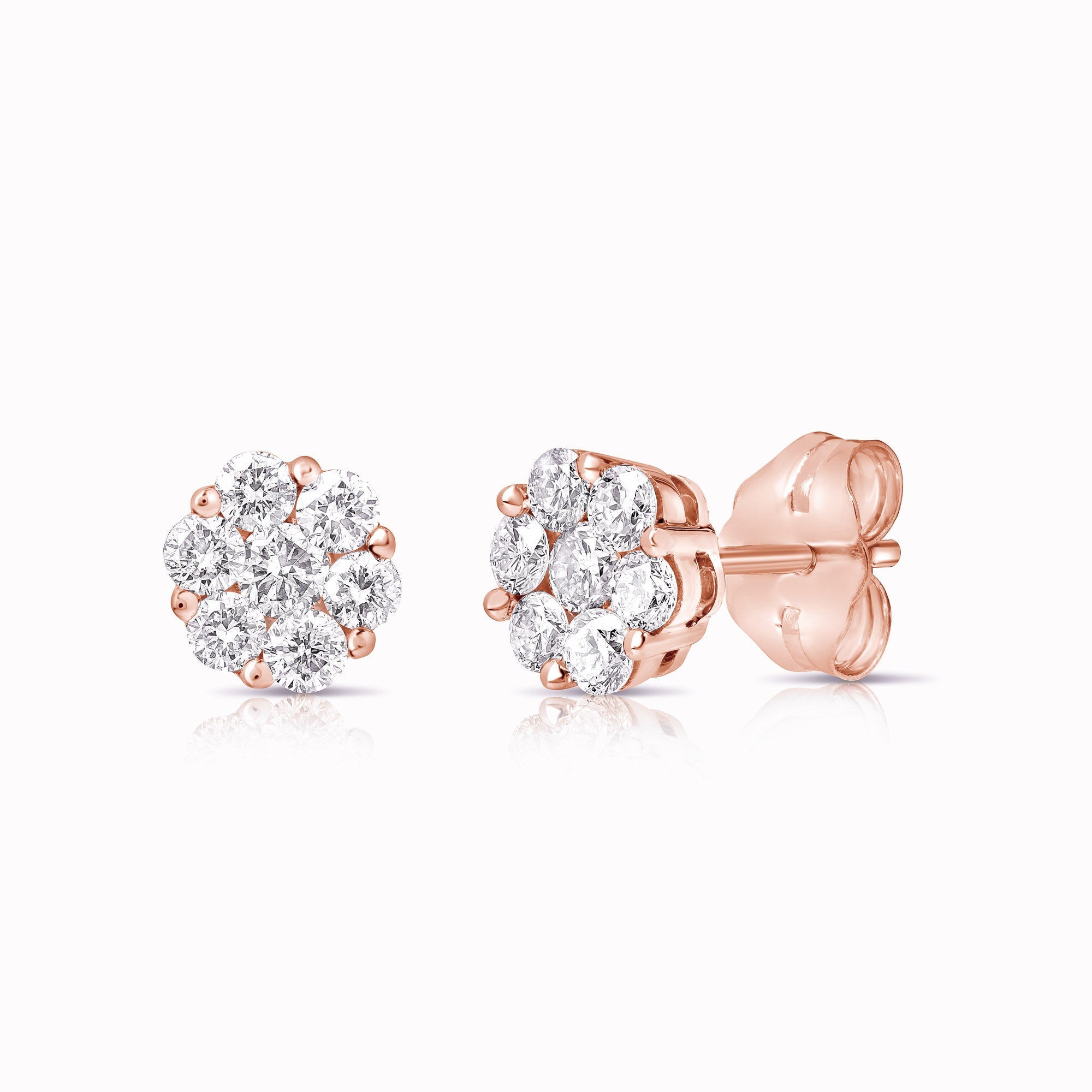 Flower Cluster Studs (.50ctw)