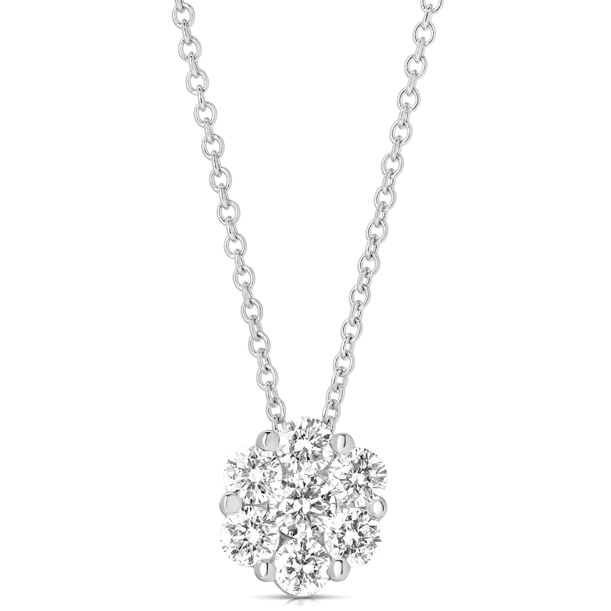 Flower Cluster Pendant (.50ctw)