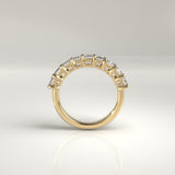 Mira Nine-Stone Emerald-Cut Diamond Band