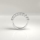 Mira Nine-Stone Emerald-Cut Diamond Band