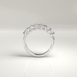 Mira Seven-Stone Emerald-Cut Diamond Band