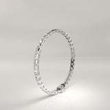 Thea Emerald-Cut Bezel Diamond Tennis Bracelet