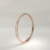 Thea Emerald-Cut Bezel Diamond Tennis Bracelet