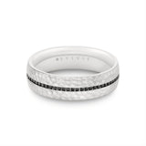 Heritage Polished Men's Band with Knurled Center Channel - Zeus