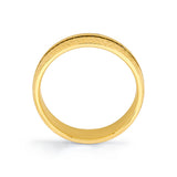 Heritage Polished Men's Band with Knurled Center Channel - Zeus