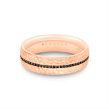 Heritage Polished Men's Band with Knurled Center Channel - Zeus