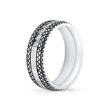 Heritage Engraved Diamond Men's Band - Keaton
