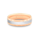 Fluted Shell Two Tone Men's Band - Yves