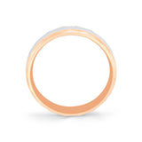 Fluted Shell Two Tone Men's Band - Yves