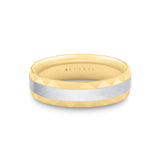 Fluted Shell Two Tone Men's Band - Yves