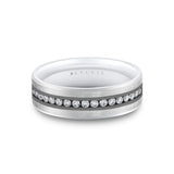 Heritage Two Tone Brushed Diamond Men's Band - Orson