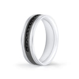 Heritage Two Tone Brushed Diamond Men's Band - Orson