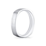 Heritage Brushed Squared Men's Band - Enzo
