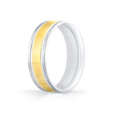 Heritage Two Tone Brushed Men's Band - Sullivan