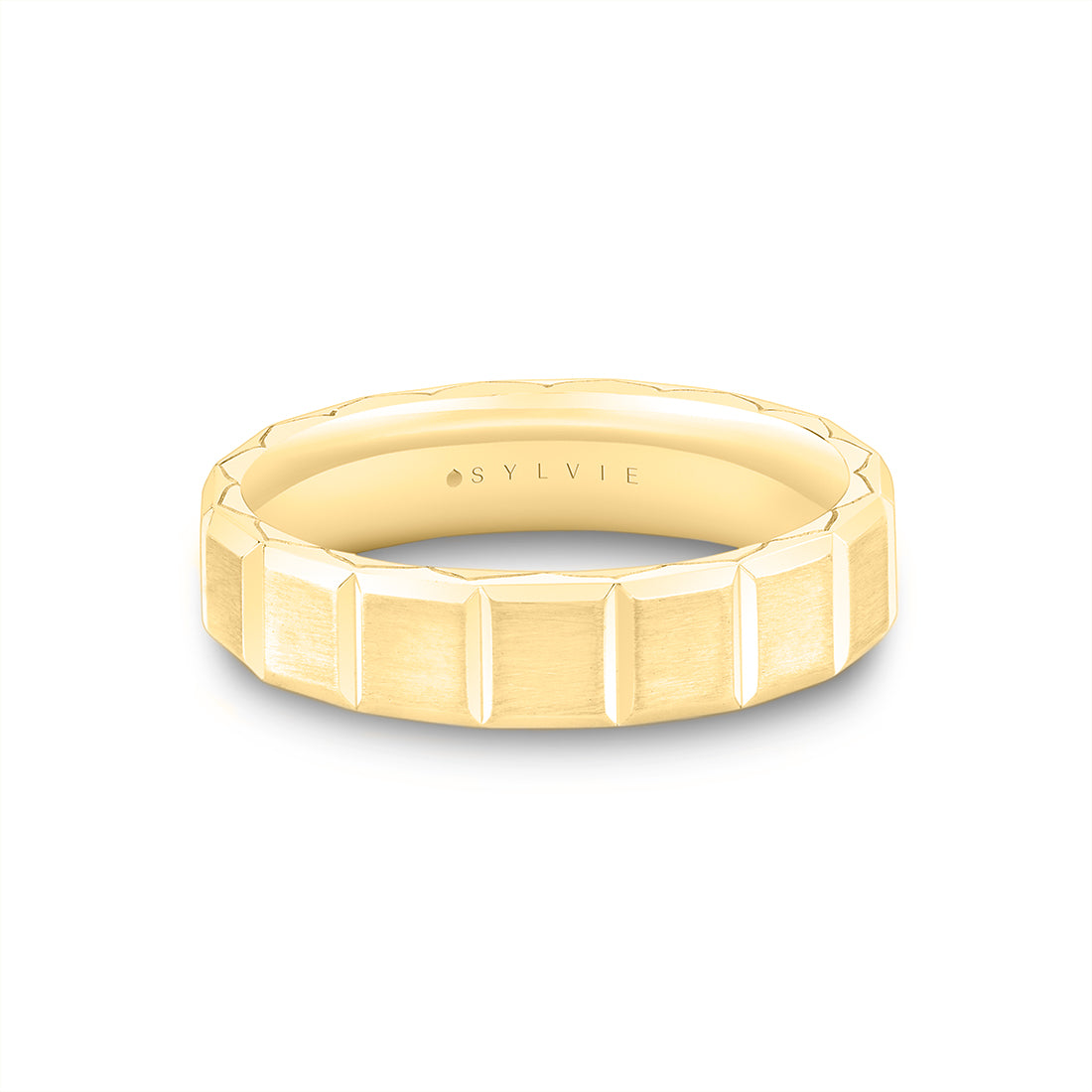 Heritage Brushed Two Tone Men's Band - Kingston
