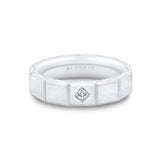 Fluted Shell Geometric Brushed Men's Band - Charles