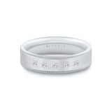 Heritage Two Tone Brushed Diamond Men's Band - Tristan