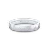Heritage Geometric Shell Polished Men's Band - Christian