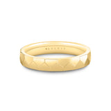 Heritage Geometric Shell Polished Men's Band - Christian