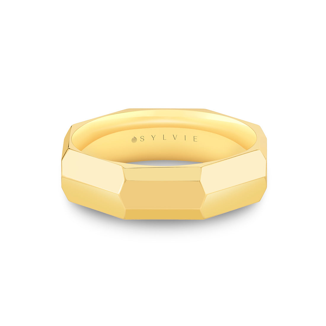 Heritage Octagonal Polished Men's Band - Zach