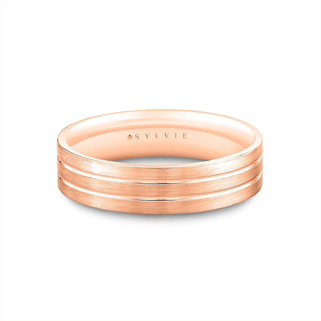 Heritage Brushed Grooved Men's Band - Declan