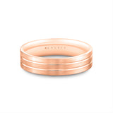 Heritage Brushed Grooved Men's Band - Declan