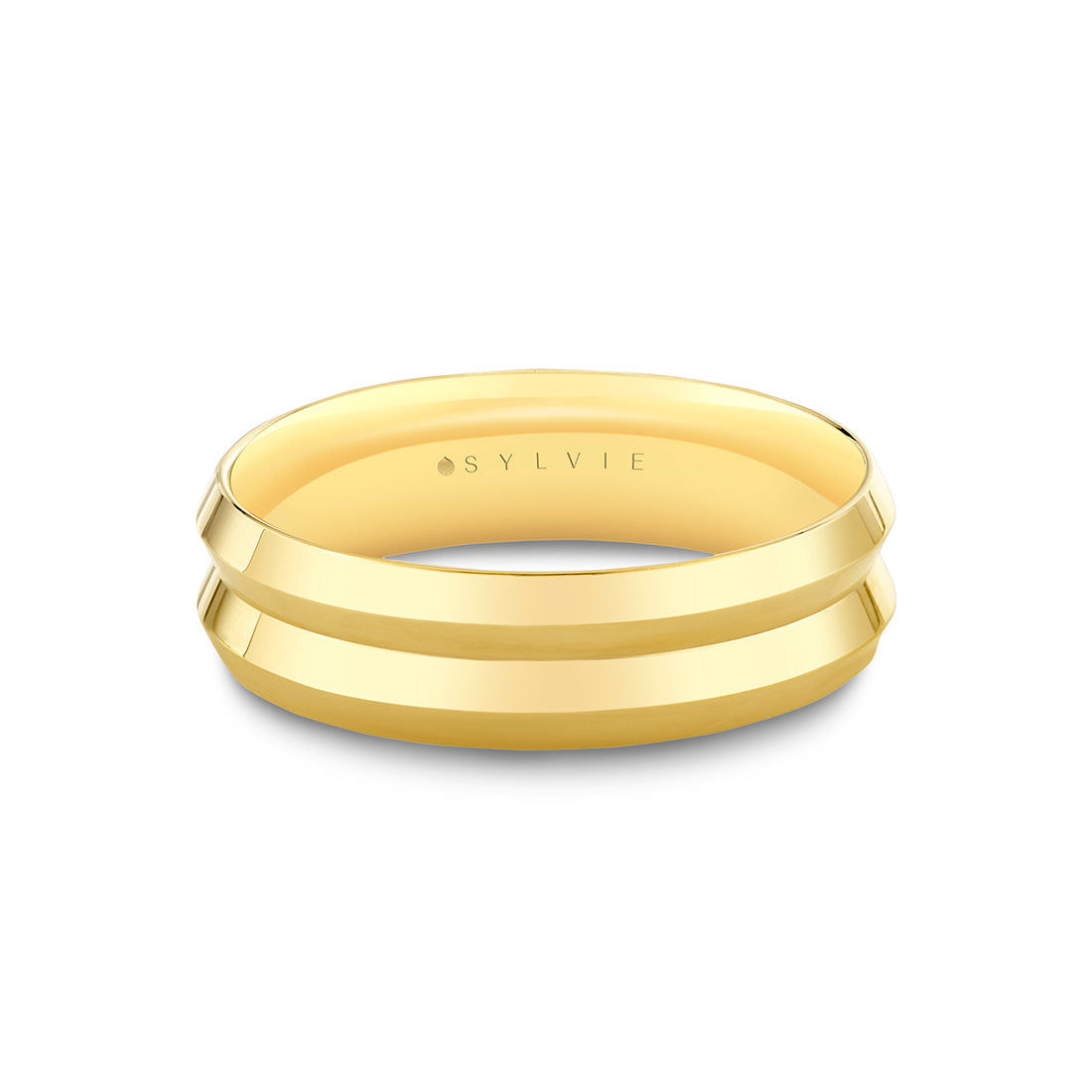 Heritage Contoured Polished Men's Band - Emmett