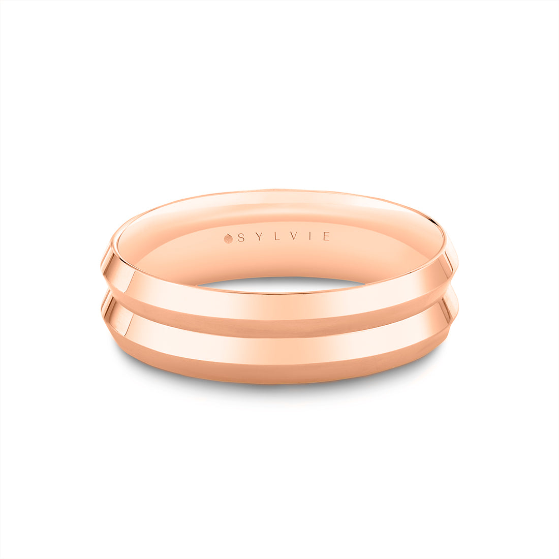 Heritage Contoured Polished Men's Band - Emmett