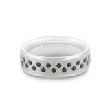 Heritage Brushed Black Diamond Men's Band - Beau