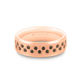Heritage Brushed Black Diamond Men's Band - Beau
