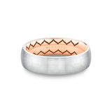 Shell Ascend Two Tone Brushed Men's Band - Noel