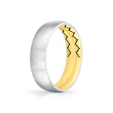 Shell Ascend Two Tone Brushed Men's Band - Noel