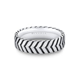 Shell Apex Engraved Men's Band - Myles