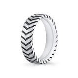 Shell Apex Engraved Men's Band - Myles