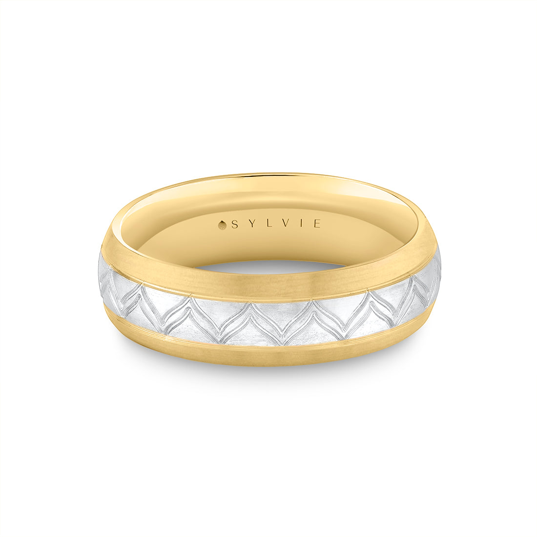 Shell Ascend Two Tone Summit Men's Band - Sterling