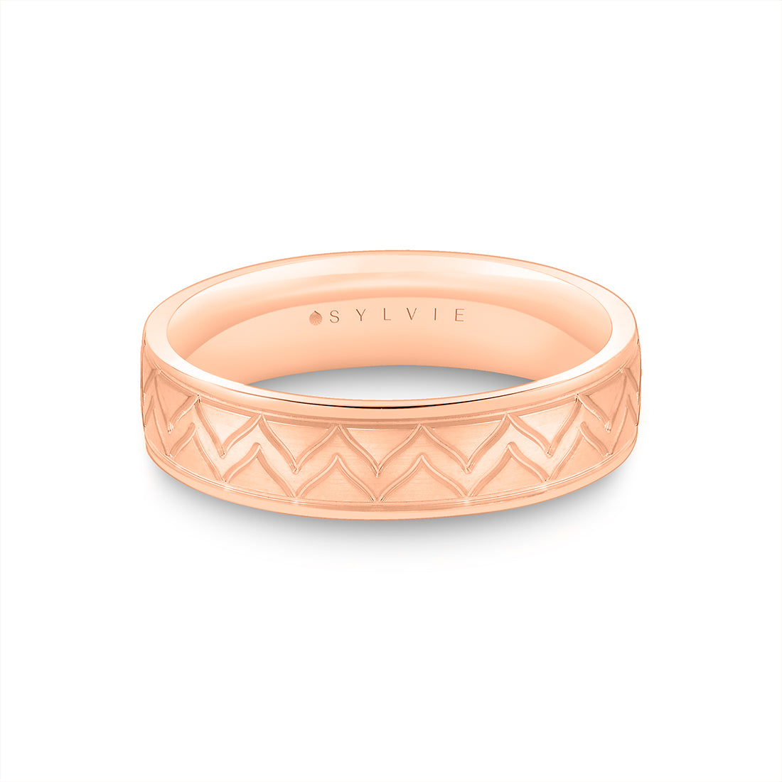 Shell Iconelle Brushed Men's Band with Shell Tip Accent - Sean