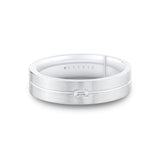 Legacy Shell Brushed Baguette Men's Band - Garrett