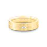 Legacy Shell Brushed Baguette Men's Band - Garrett